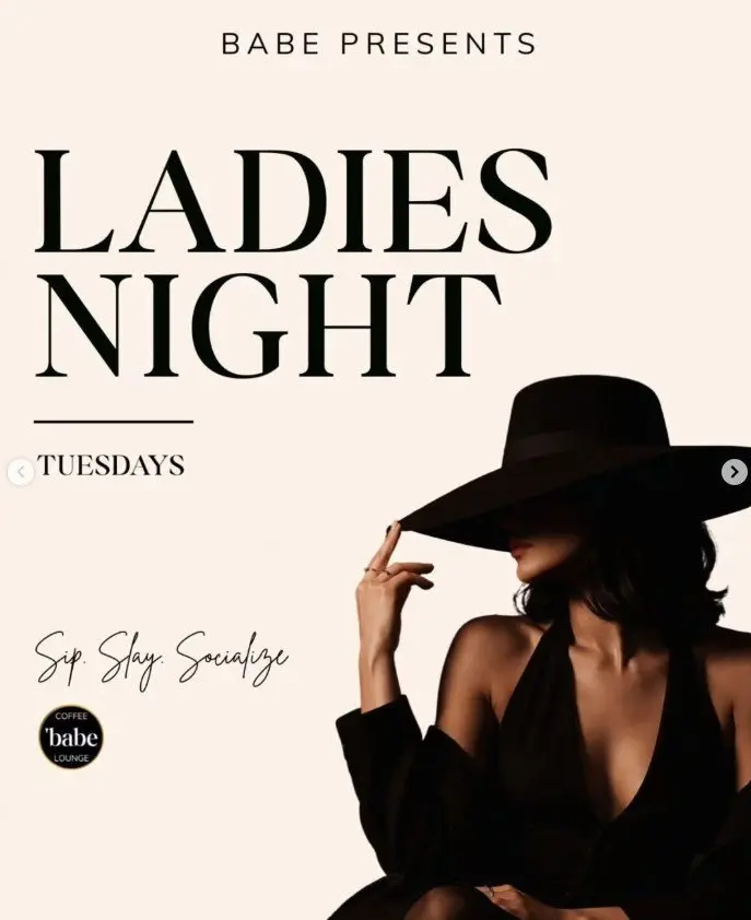 Ladies night event artwork
