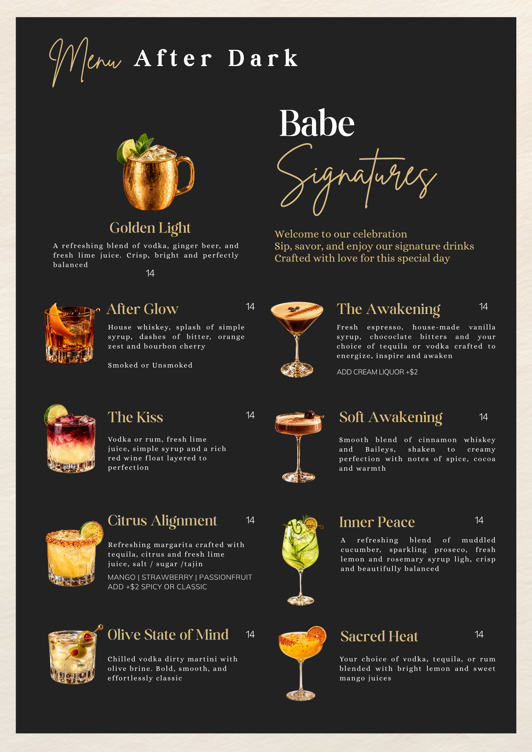 Menu page 5 of 7